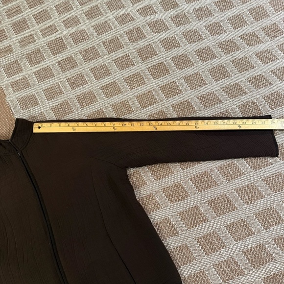 EILEEN FISHER Smooth Silk Blend Quilted Jacket Small Petite - Picture 8 of 9